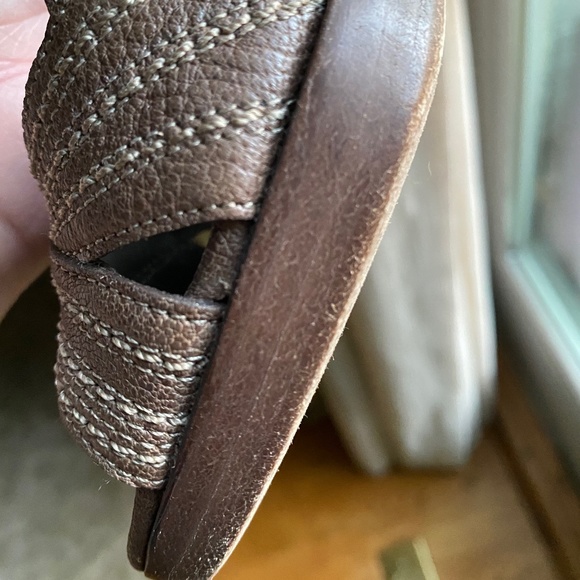 Banana Republic heels platform slingback brown 7.5 - Picture 14 of 16